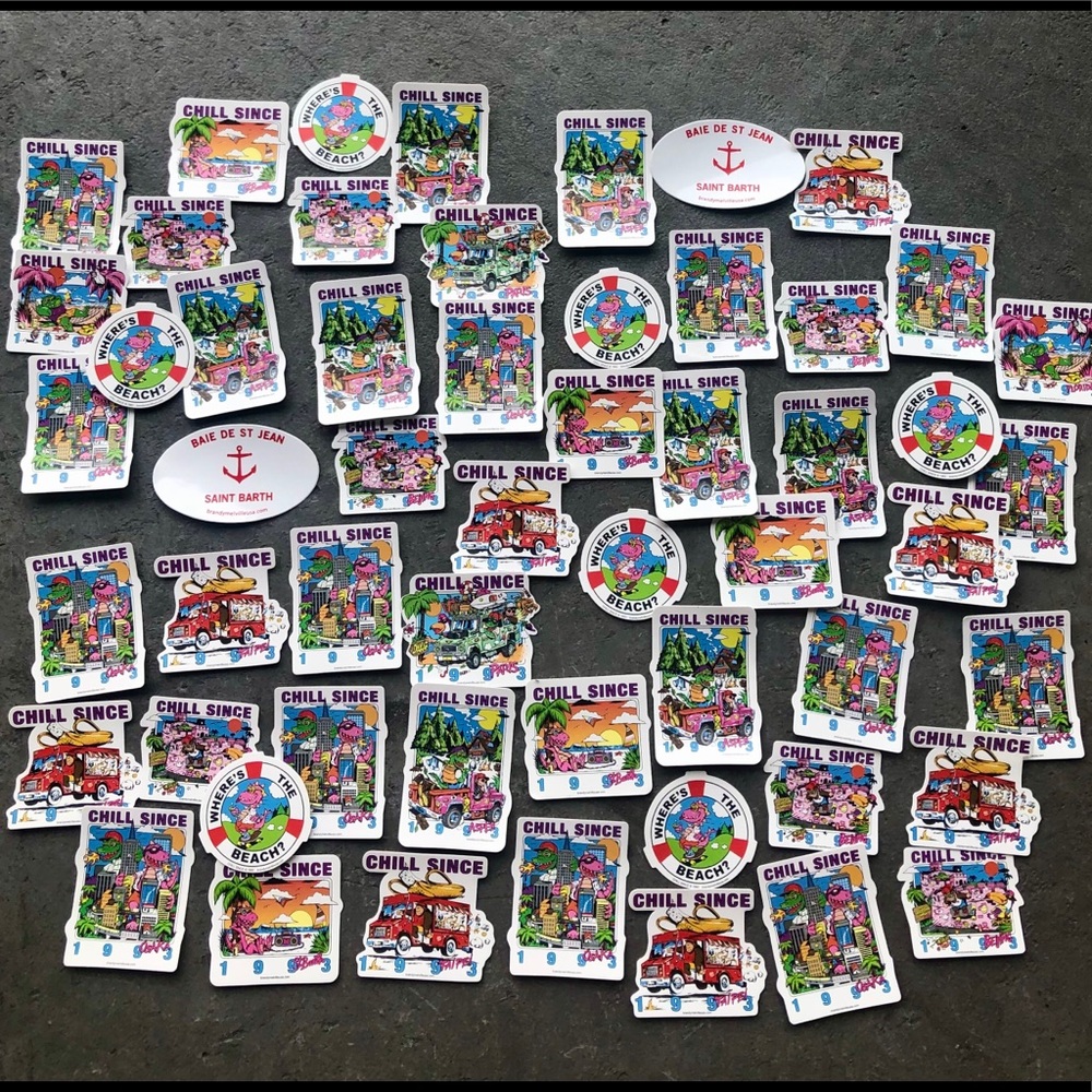 50 Brandy Melville stickers🇺🇸🌻